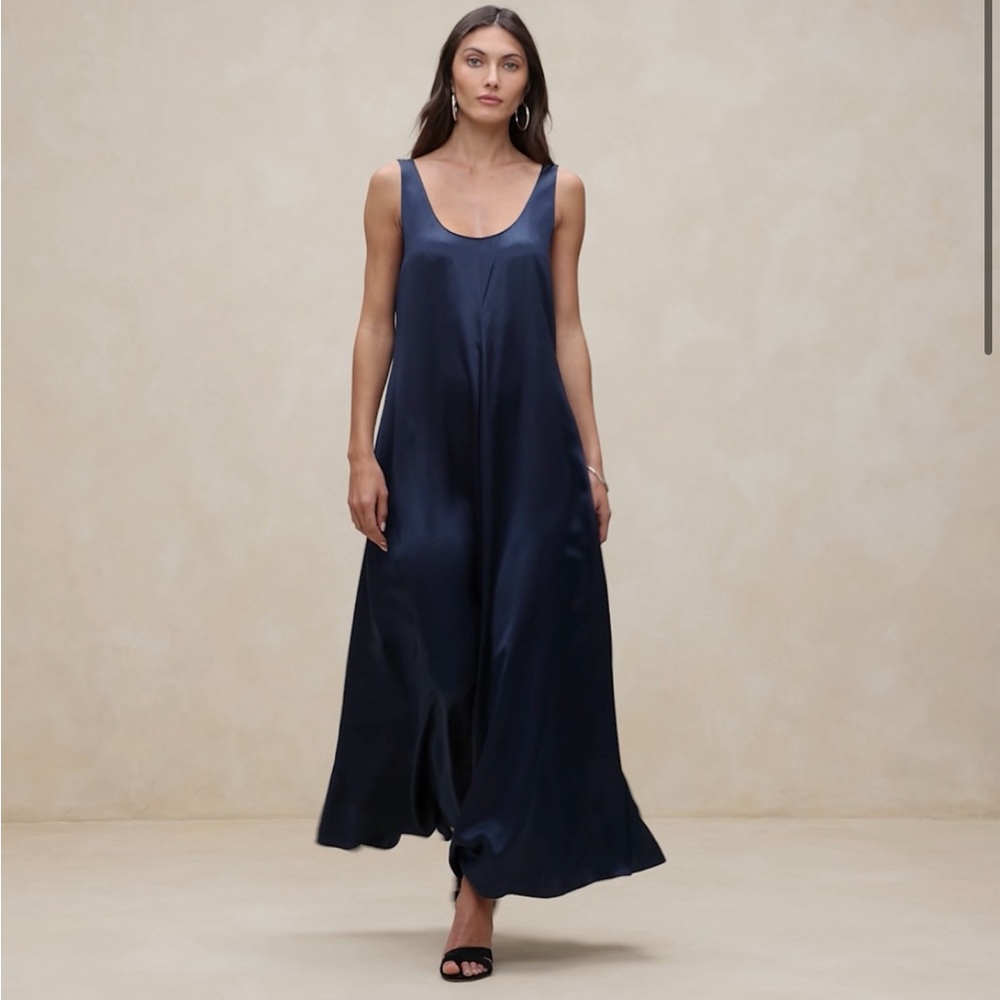 Banana Republic SERENADE SILK MAXI DRESS